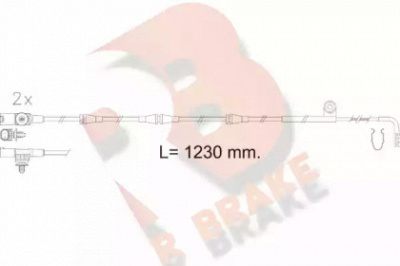 R BRAKE 610616rb -  Сигнализатор, износ тормозных колодок